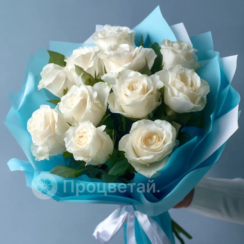 Белые розы &laquo;Тишина зимы&raquo;