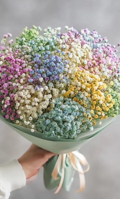 Монобукет из гипсофилы «Нежный акцент»