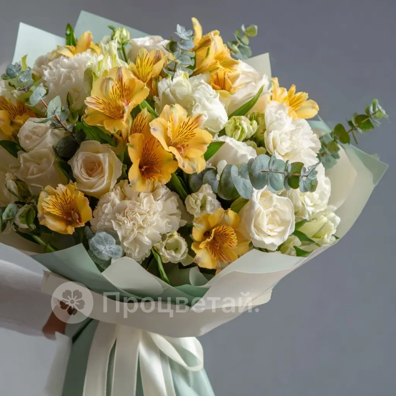 Букет с альстромериями &laquo;Яркое утро&raquo;