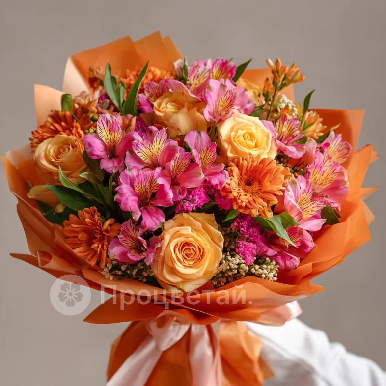 Букет с альстромериями &laquo;Праздник цвета&raquo;