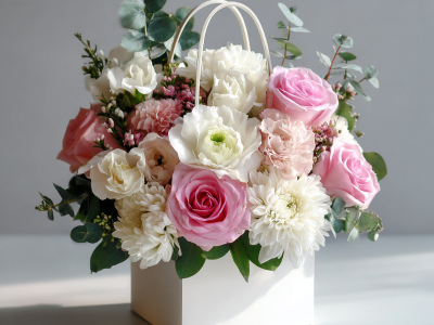 Композиция в сумочке «Нежность с собой»