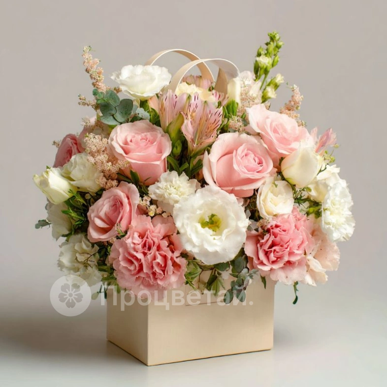 Композиция в сумочке &laquo;Девичий выбор&raquo;