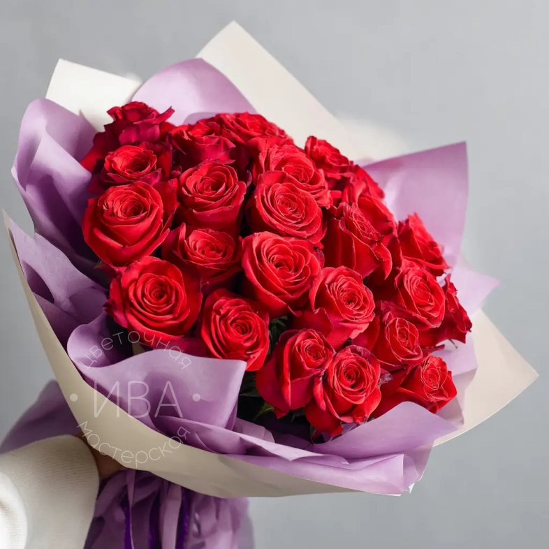 Красные розы &laquo;Чувства без слов&raquo;