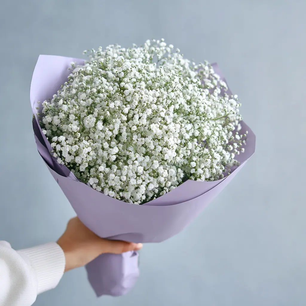Монобукет из гипсофилы «Облачная нега»